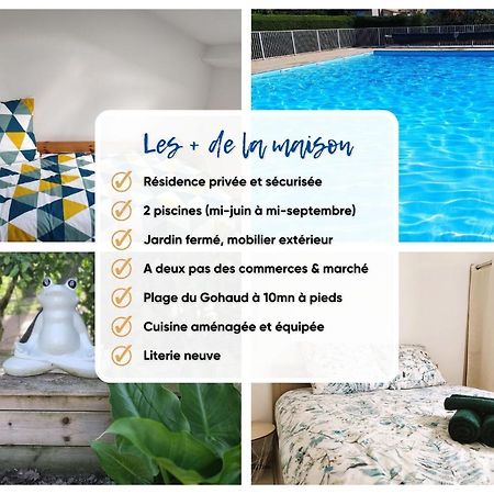 Charmante Maison De Vacances, 4P, Piscines, Proche Gohaud แซ็ง มิเชล เชฟ เชฟ ภายนอก รูปภาพ