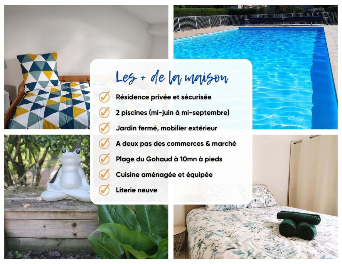 Charmante Maison De Vacances, 4P, Piscines, Proche Gohaud แซ็ง มิเชล เชฟ เชฟ ภายนอก รูปภาพ
